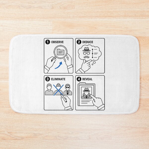 Item preview, Sherlock Holmes Four Steps to Solve a Case designed and sold by Fenay Designs.