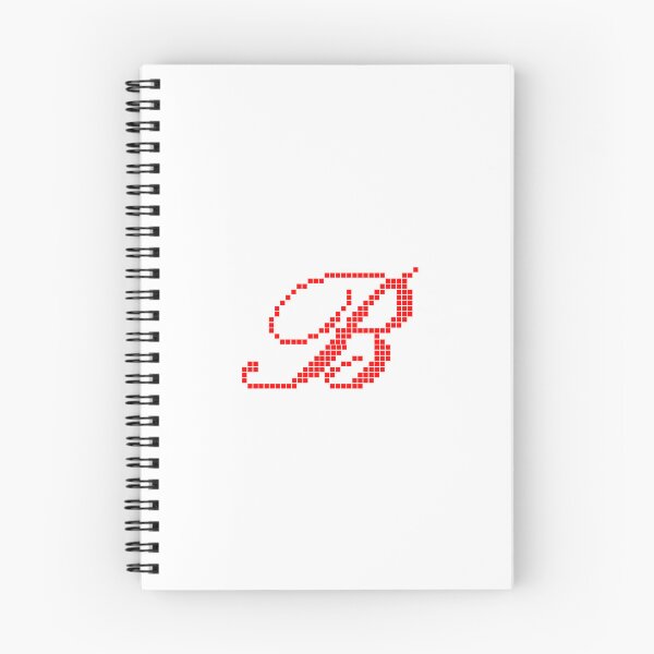Item preview, Red Pixel Art Cursive Letter B - Retro 8-Bit Calligraphy Monogram Initial designed and sold by soupmakes.