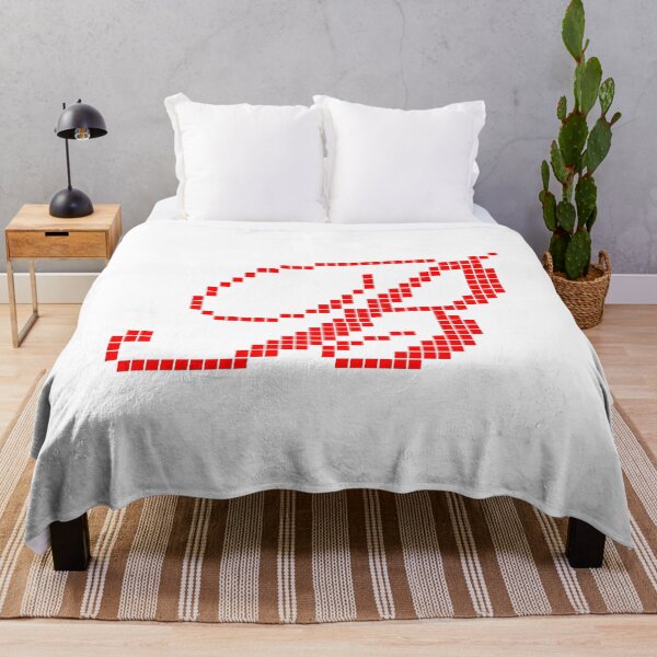 Item preview, Red Pixel Art Cursive Letter B - Retro 8-Bit Calligraphy Monogram Initial designed and sold by soupmakes.