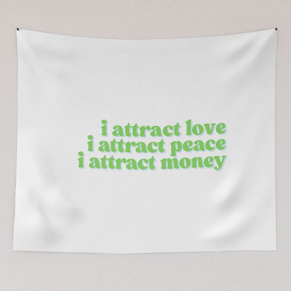 Item preview, i attract love, money, & peace | green designed and sold by dollhouseclub.
