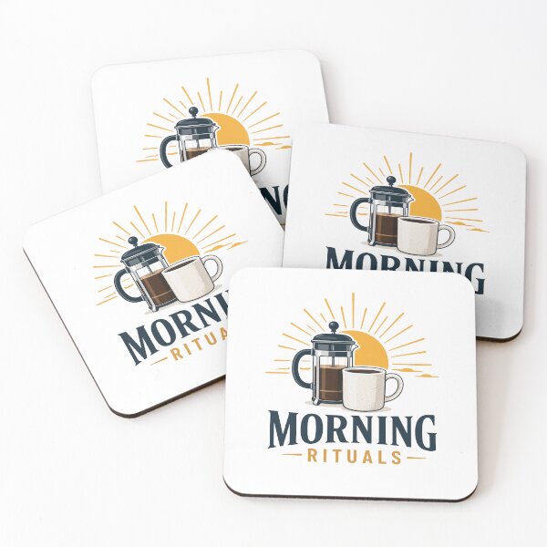 Item preview, Morning Rituals – Minimalist French Press & Sunrise – Coffee Lover Art Tee designed and sold by bobscraze.