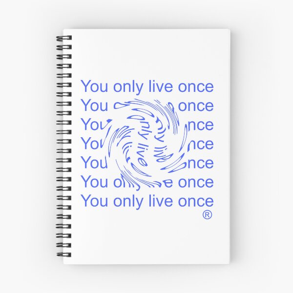 Item preview, Spiral BL You Only Live Once (Blue) designed and sold by MoznaInaczej.