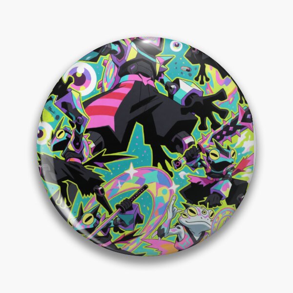 Item preview, Cosmic Shinobi: Leap of the Neon Amphibians (V2) designed and sold by SabaMirzique.