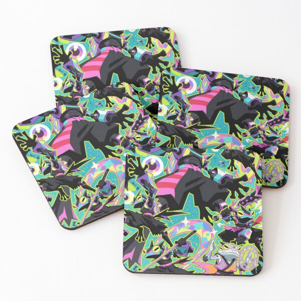 Item preview, Cosmic Shinobi: Leap of the Neon Amphibians (V2) designed and sold by SabaMirzique.