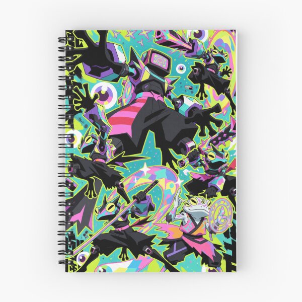 Item preview, Cosmic Shinobi: Leap of the Neon Amphibians (V2) designed and sold by SabaMirzique.