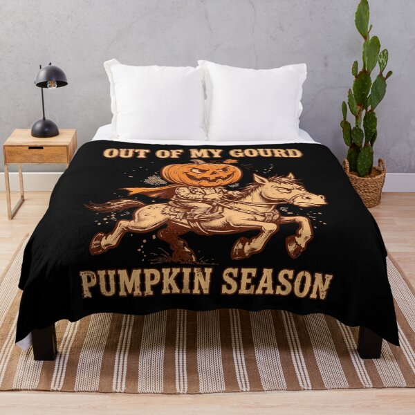 Item preview, Vintage Pumpkin Head Horseman Halloween Illustration designed and sold by Uglyandcute.