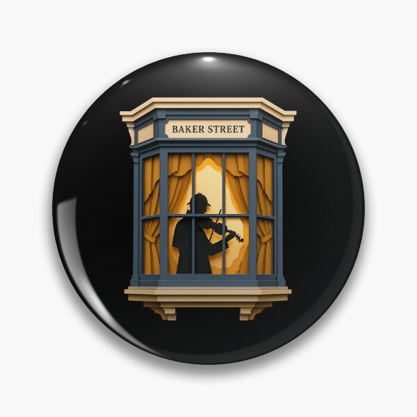 Item preview, Sherlock Holmes Violin at the Baker Street Window designed and sold by Fenay Designs.