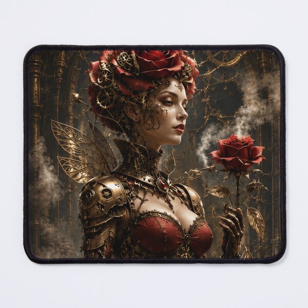 Item preview, Rose personified steampunk mechanical Victorian designed and sold by Axokris.