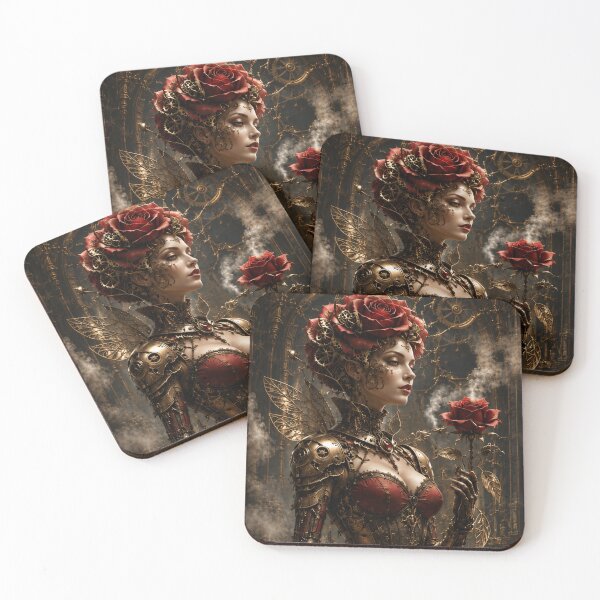 Item preview, Rose personified steampunk mechanical Victorian designed and sold by Axokris.