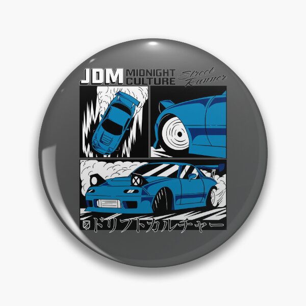 Item preview, NA Miata Drifting Comic Book Spread (Blue) designed and sold by Demetros Design Studio.