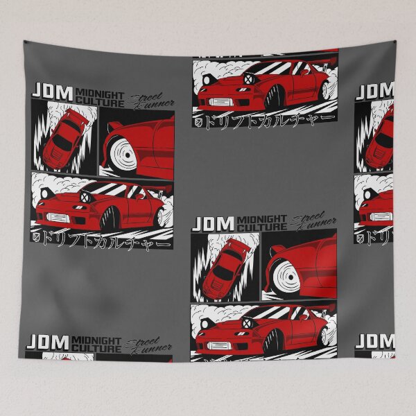 Item preview, NA Miata Drifting Comic Book Spread (Red) designed and sold by Demetros Design Studio.