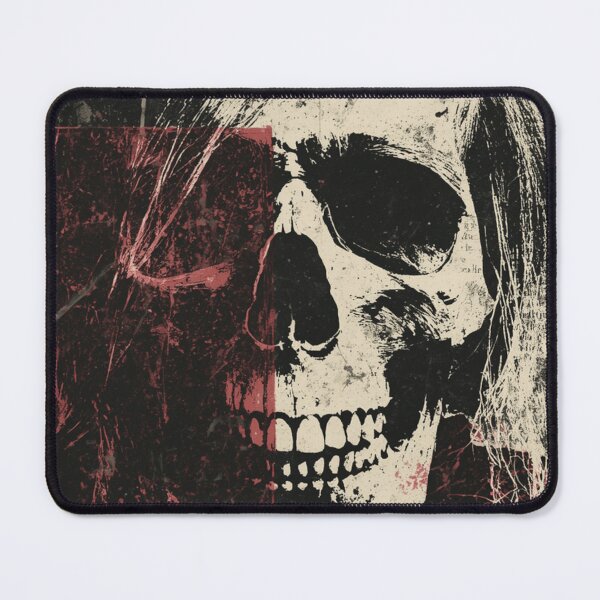 Item preview, Decomposing RUE - Abstract Grunge Skull Collage designed and sold by ERODED SELF.