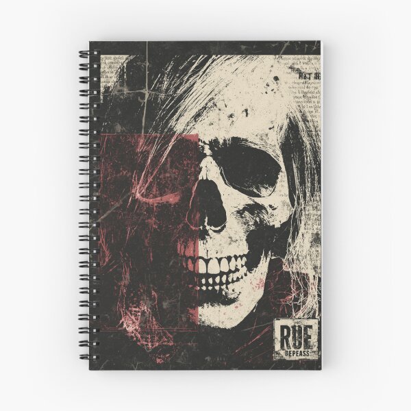 Item preview, Decomposing RUE - Abstract Grunge Skull Collage designed and sold by ERODED SELF.