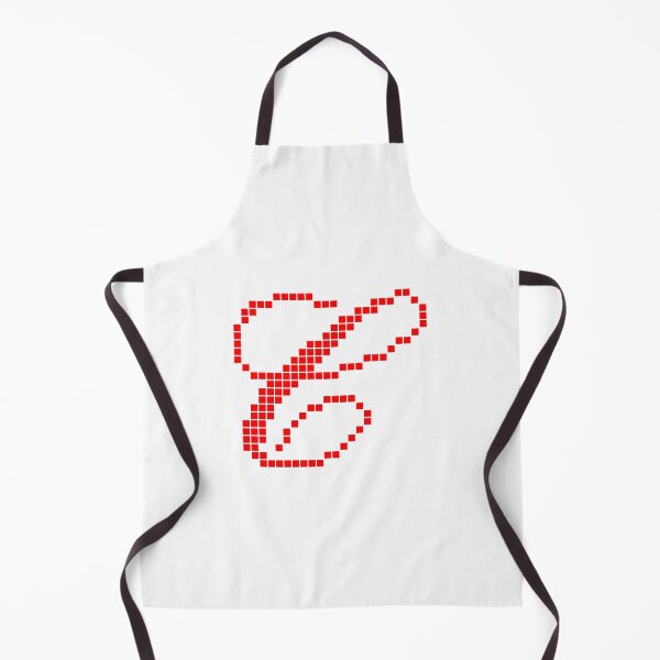 Item preview, Red Pixel Art Cursive Letter C - Retro 8-Bit Calligraphy Monogram Initial designed and sold by soupmakes.