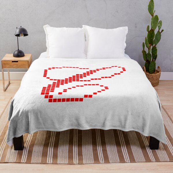 Item preview, Red Pixel Art Cursive Letter C - Retro 8-Bit Calligraphy Monogram Initial designed and sold by soupmakes.