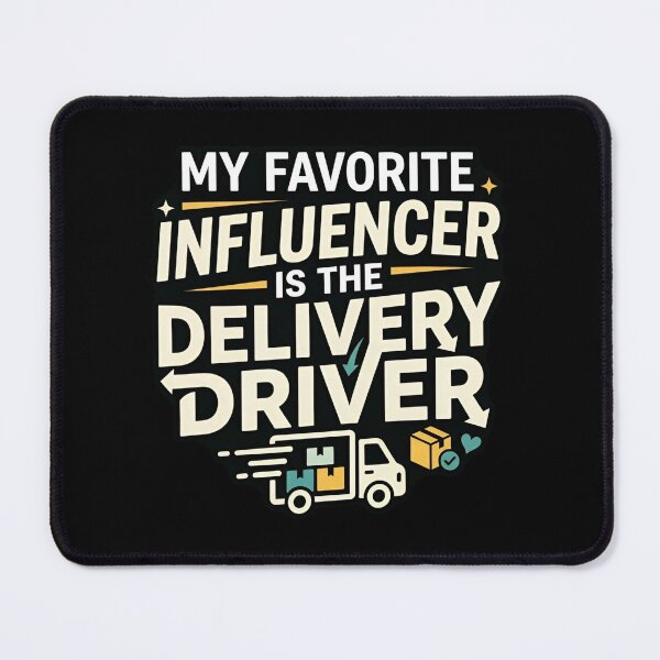 Item preview, My Favorite Influencer Is The Delivery Driver Shopping Humor designed and sold by DuckOddity.