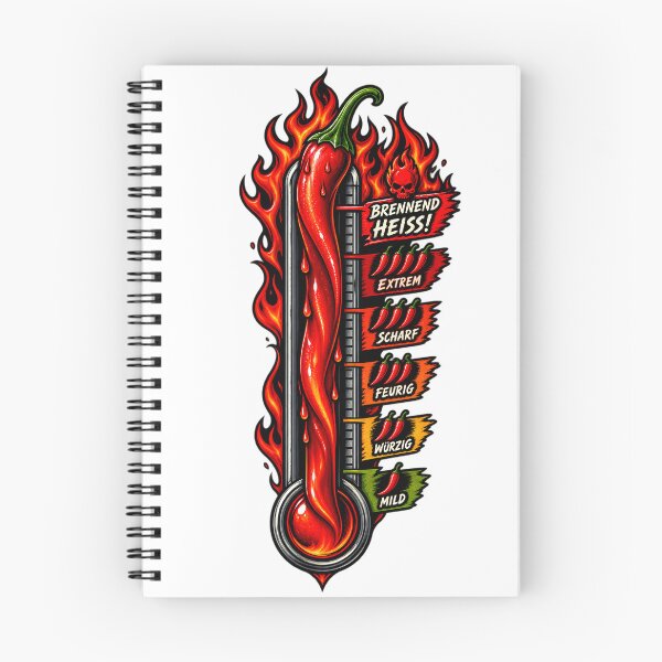 Item preview, Chili Pepper Heat Scale Thermometer designed and sold by ChiliWild.