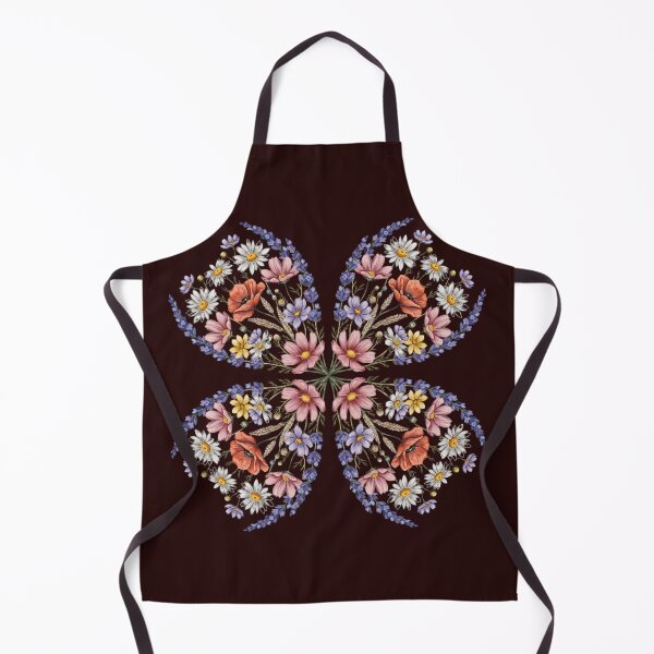 Item preview, Floral Four Leaf Clover with Colorful Wildflowers designed and sold by InnerFaith.