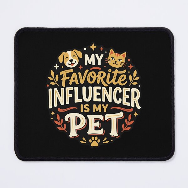 Item preview, My Favorite Influencer Is My Pet Funny Dog Cat Owner designed and sold by DuckOddity.