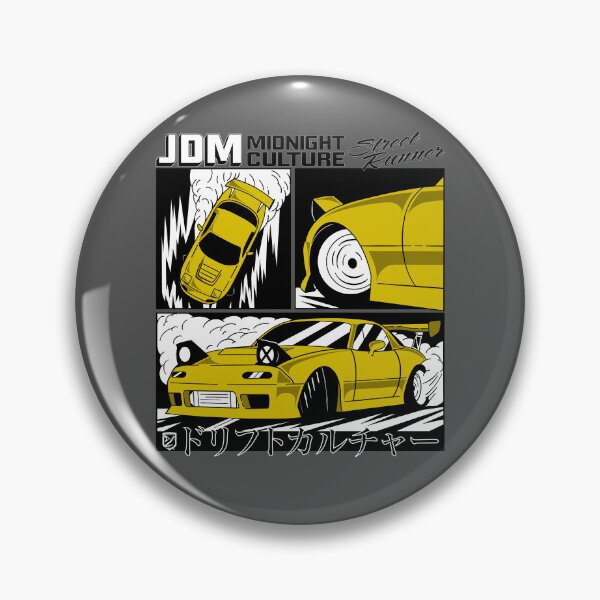 Item preview, NA Miata Drifting Comic Book Spread (Yellow) designed and sold by Demetros Design Studio.