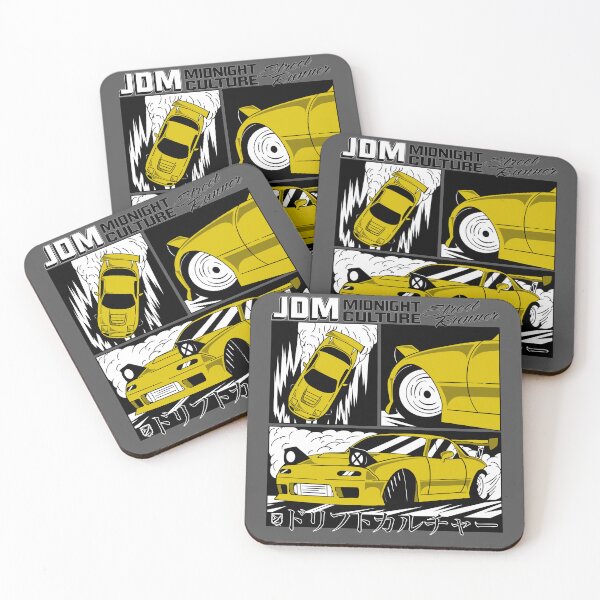 Item preview, NA Miata Drifting Comic Book Spread (Yellow) designed and sold by Demetros Design Studio.