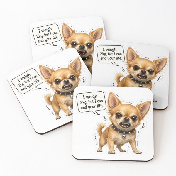 Item preview, Funny Angry Chihuahua Quote Sticker designed and sold by Snurly.