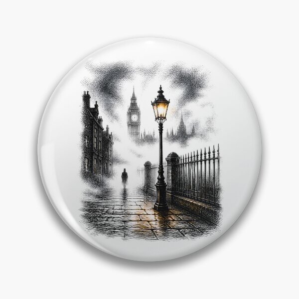 Item preview, Sherlock Holmes on a Gaslit London Night designed and sold by Fenay Designs.