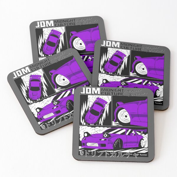 Item preview, NA Miata Drifting Comic Book Spread (Purple) designed and sold by Demetros Design Studio.