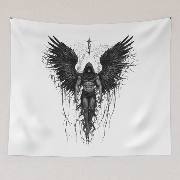 Item preview, Dark Fallen Angel Gothic Wings Art designed and sold by RoyalDeluxGo.