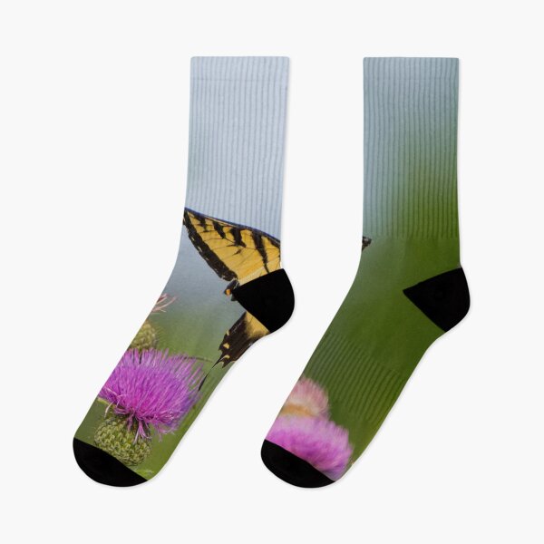 Item preview, Yellow Tiger Swallowtail photographed  just after taking off.  designed and sold by South 500 Photography.
