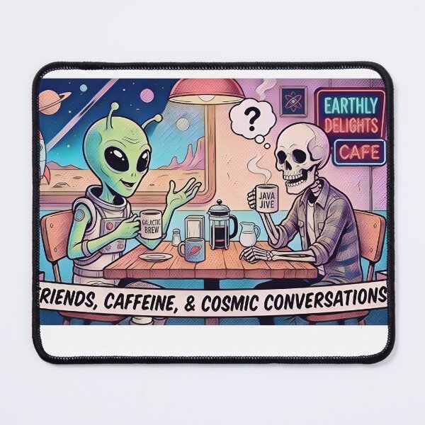 Item preview, Alien and Skeleton Coffee Break designed and sold by Artesil.