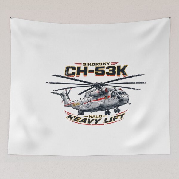Item preview, Heavy Lift Transport Military Helicopter Graphic Artwork designed and sold by IRON WINGS /USAF.