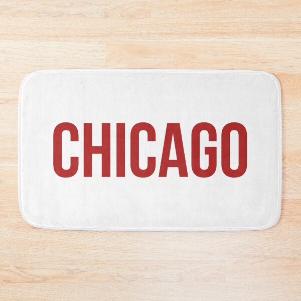 Item preview, Chicago Minimalist Typography Red Lettering designed and sold by FemmePod.