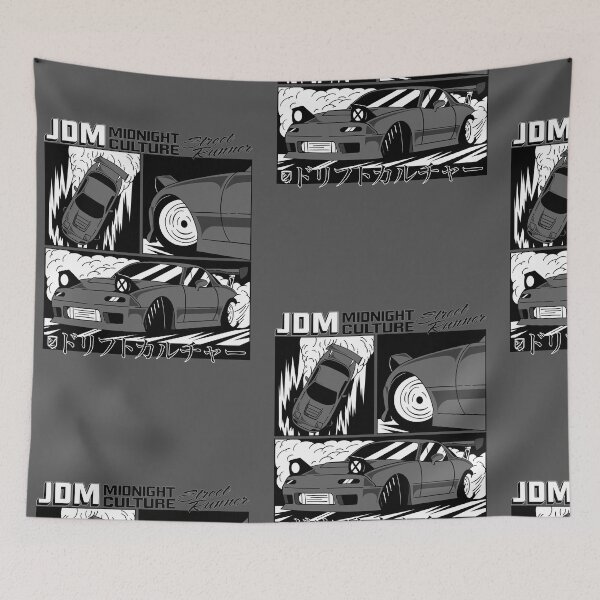Item preview, NA Miata Drifting Comic Book Spread (Dark Gray) designed and sold by Demetros Design Studio.