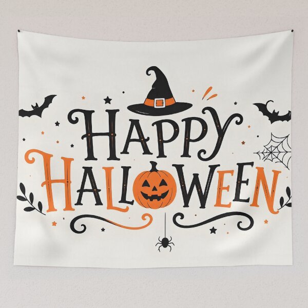 Item preview, Happy Helloween Poster designed and sold by DoveArtDesigns.