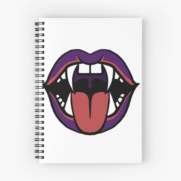 Item preview, Purple vampire lips two fangs for Halloween night  designed and sold by Tanapan2529.