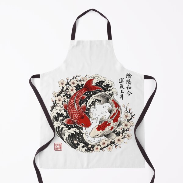 Item preview, Koi Fish Floral Harmony Japanese Wave Botanical Art designed and sold by WillCraftx.