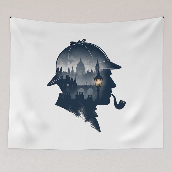 Item preview, Sherlock Holmes London Skyline Silhouette designed and sold by Fenay Designs.