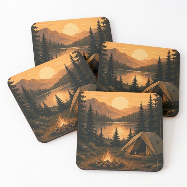 Item preview, Not All Who Wander Are Lost Camping Poster – Vintage Outdoor Wall Art designed and sold by Watchyyy.
