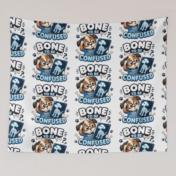 Item preview, Bone to Be Confused – Funny Veterinary Radiology Dog designed and sold by Bettybee00.