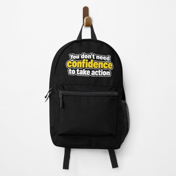 Item preview, You Don't Need Confidence to Take Action – Motivational Quote designed and sold by RaulWeirdAndFun.
