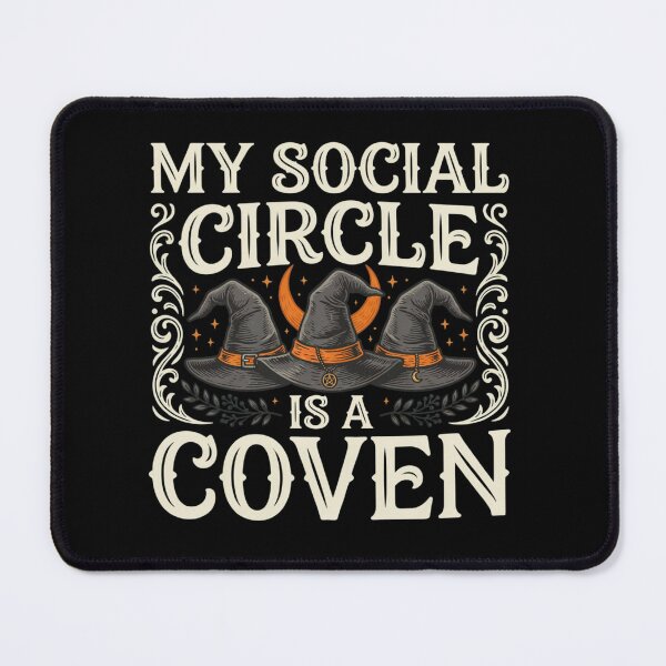 Item preview, My Social Circle is a Coven Funny Witch Halloween designed and sold by ZACK ART.