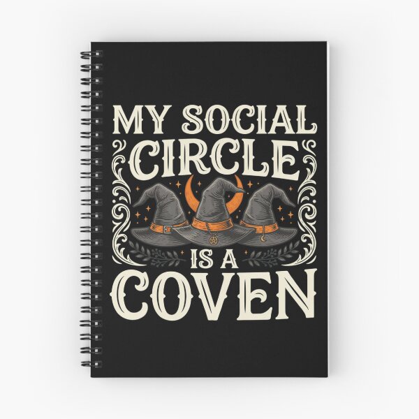 Item preview, My Social Circle is a Coven Funny Witch Halloween designed and sold by ZACK ART.