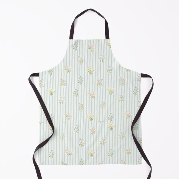Item preview, Pastel Blue Striped Wildflower Pattern designed and sold by SimplebutSweet.