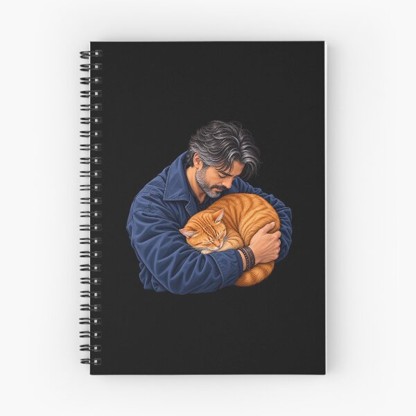 Item preview, Ginger Cat Dad – Heartfelt Cat Lover Illustration designed and sold by WAJIHLZ.