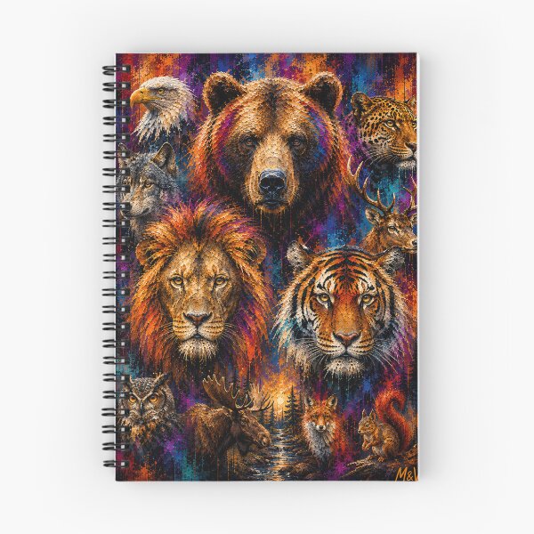 Item preview, Abstract Wild Kingdom Wildlife Portraits designed and sold by Qenlo.