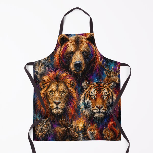 Item preview, Abstract Wild Kingdom Wildlife Portraits designed and sold by Qenlo.