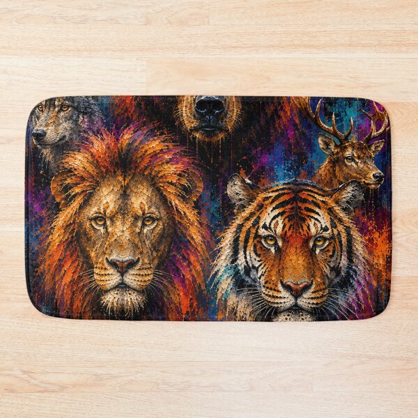 Item preview, Abstract Wild Kingdom Wildlife Portraits designed and sold by Qenlo.