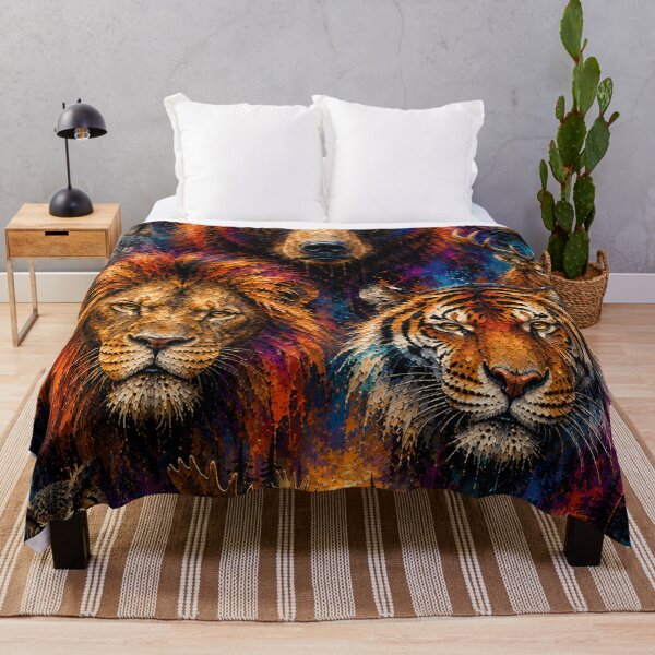 Item preview, Abstract Wild Kingdom Wildlife Portraits designed and sold by Qenlo.