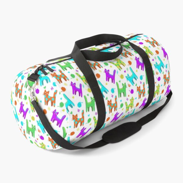 Item preview, Colorful Cats and Yarn Pattern designed and sold by CI Creative Design LLC.